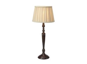 7330024612723 - Tischlampe Chocolat Höhe 60 cm beige braun Metall Stoff