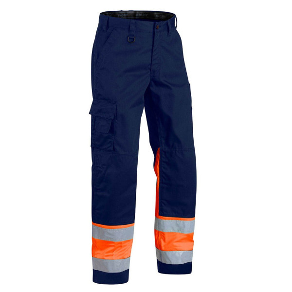 7330509401545 - BLAKLÄDER® unisex Warnschutzhose 1564 marine orange Größe 46