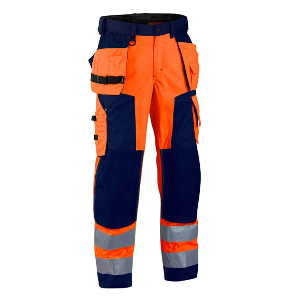 7330509406045 - unisex Warnschutzhose 1567 orange marine Größe 46