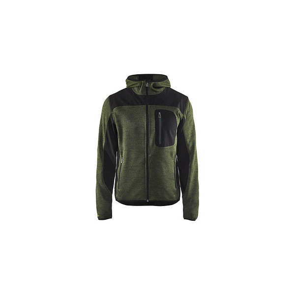 7330509411384 - Herren Strickjacke 4930 armygrünschwarz Größe L 7330509411384 10000493242913