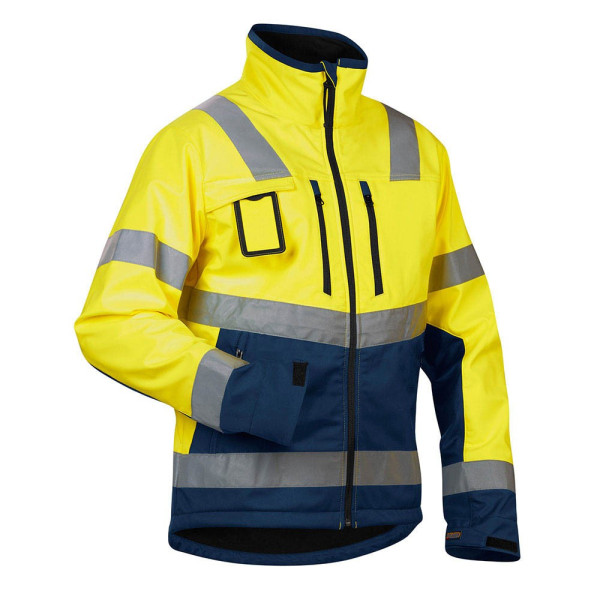 7330509445969 - Jacke 4900 Softshell gelb marineblau Größe 4XL 7330509445969 BLAKLÄDER