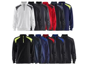 7330509456194 - Blaklader - 3353 zweifarbiges Arbeits-Sweatshirt - m - Nero Rosso - Nero Rosso