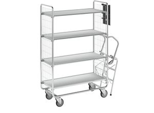 7330726303004 - Leiterwagen SERIE 100 4 Etagen LxBxH 1270 x 460 x 1585 mm HelgeNyberg