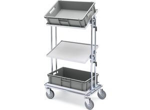 7330726303226 - Kommissionierwagen verzinkt LxBxH 740 x 430 x 1165 mm Tragfähigkeit 100 kg ab 5 Stk