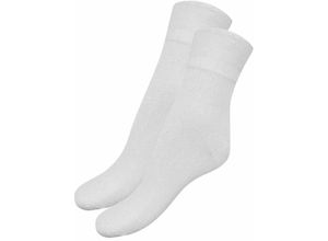 7331209205860 - Northix - Socken aus Bambus – weiß – 2er-Pack – Größe 37-40