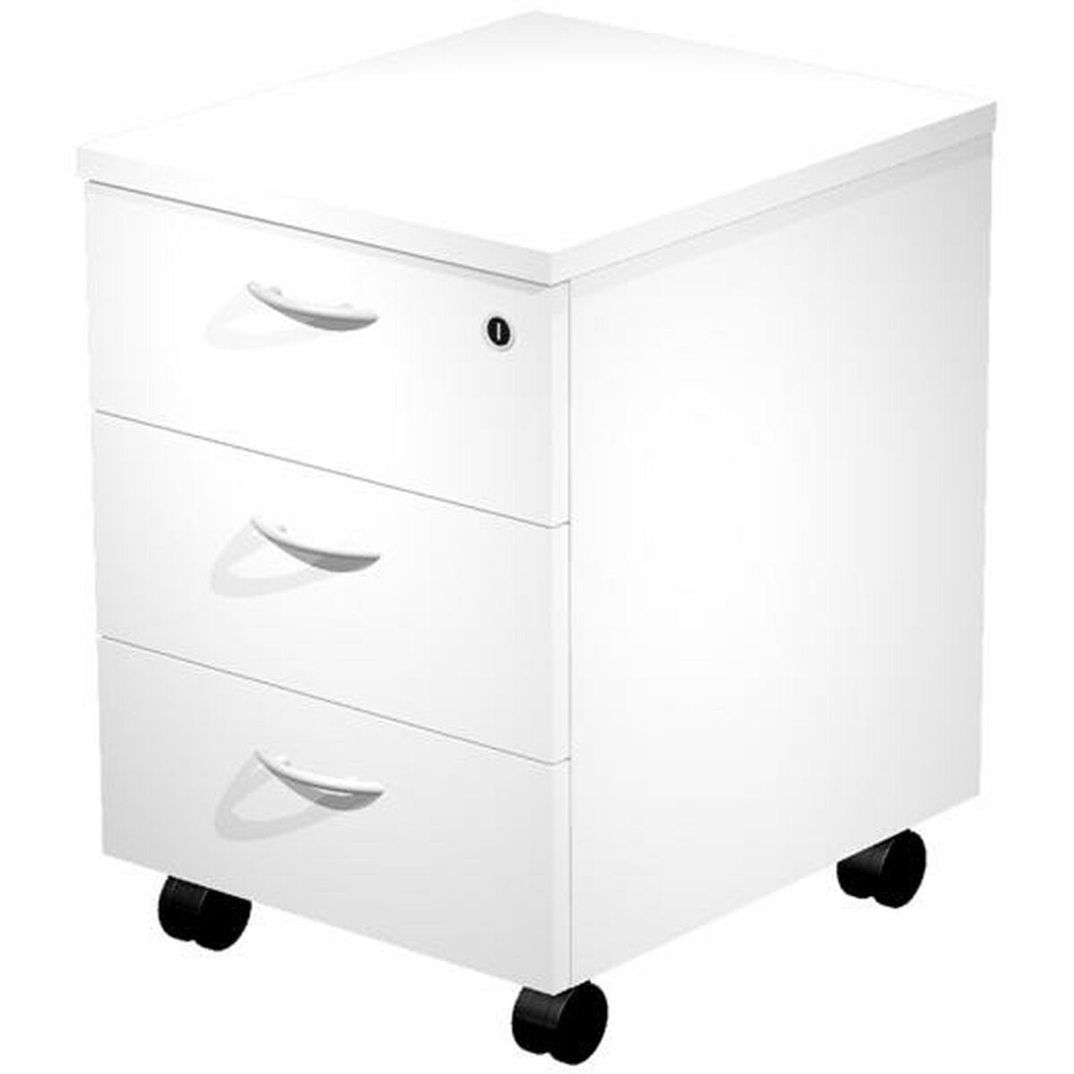 7331910005988 - Schubladenschrank Presto Mit Rädern Weiß Melamine 43 x 52 x 595 cm