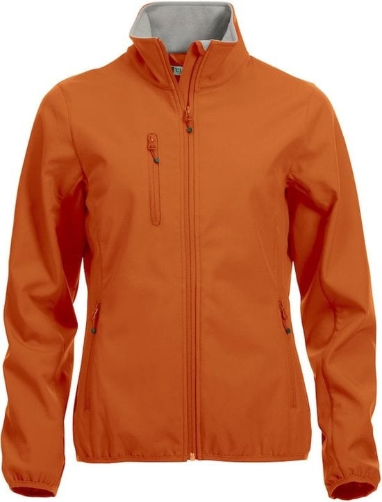 7332413553778 - Clique Basic Softshell Jacke Damen Deep orange Größe M