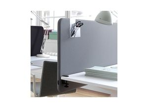 7332835355493 - Akustik-Tischtrennwand Standard mit abgerundeten Ecken Höhe 650 mm Textil Breite 800 mm grau kaiserkraft 7332835355493 - Akustik-Tischtrennwand Standard mit abgerundeten Ecken Höhe 650 mm Textil Breite 800 mm grau kaiserkraft