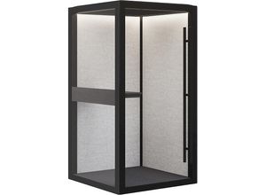 7332835756573 - Meetingbox Zen Pod Essentials HxBxT 2310 x 1200 x 1200 mm Small Textil   Aluminium   Glas