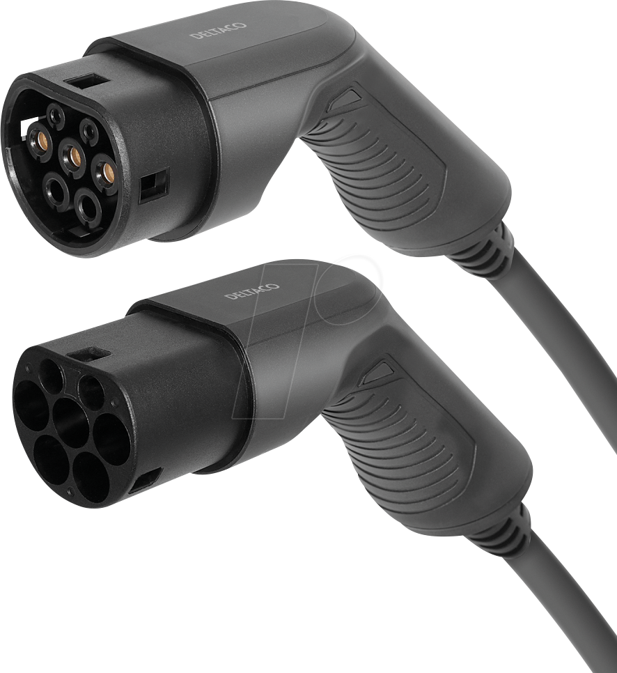 7333048047649 - DELTACO KC015 - Typ 2 Kabel für E-Fahrzeuge 11 kW 5 m 7333048047649 - DELTACO KC015 - Typ 2 Kabel für E-Fahrzeuge 11 kW 5 m