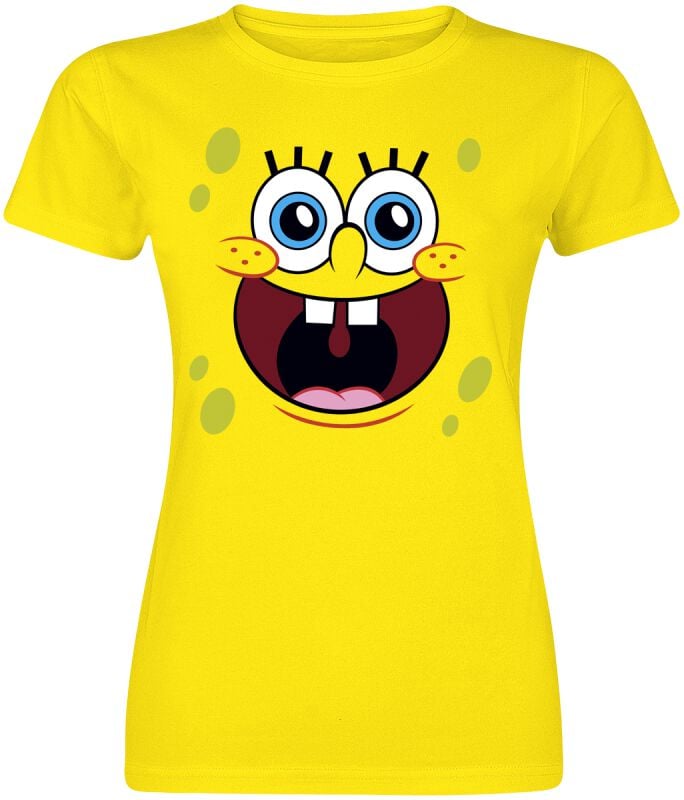 7333060009168 - Sponge Happy Face T-Shirt gelb in S