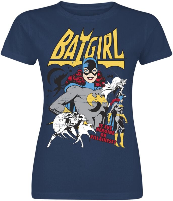 7333060097424 - Batgirl - Hero Or Villain T-Shirt navy in S