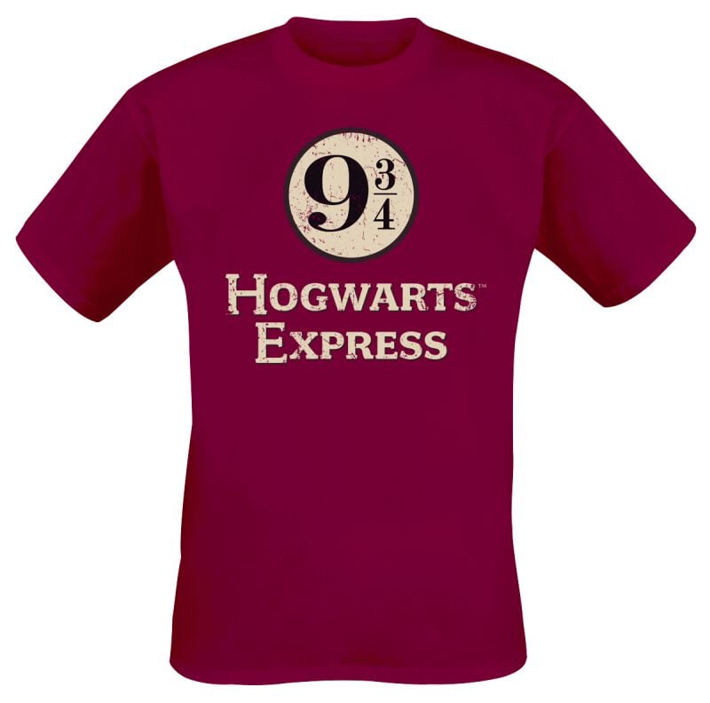 7333060506513 - Hogwarts Express Platform 9-3 4 T-Shirt rot in M