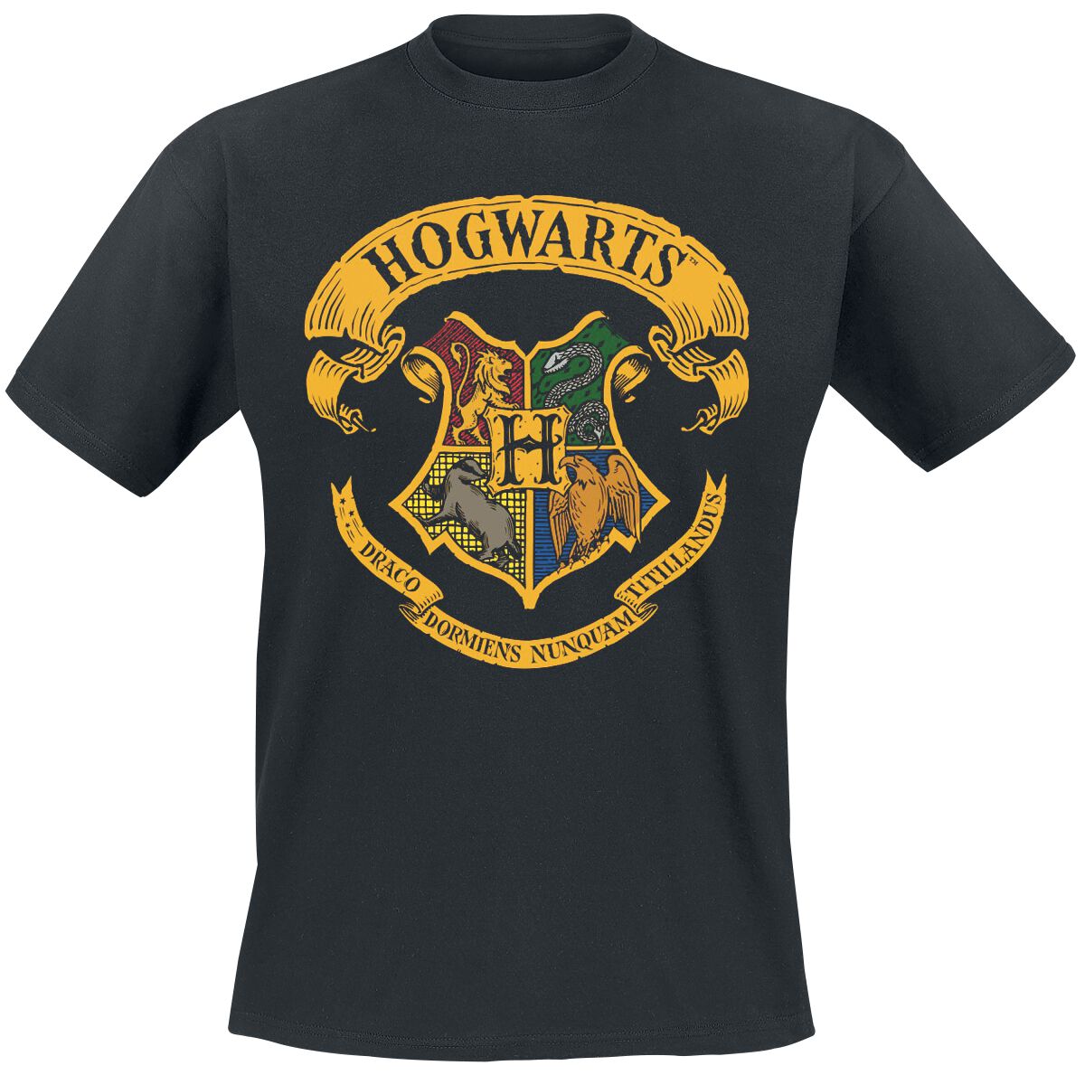 7333060509118 - Hogwarts Crest T-Shirt schwarz in 3XL