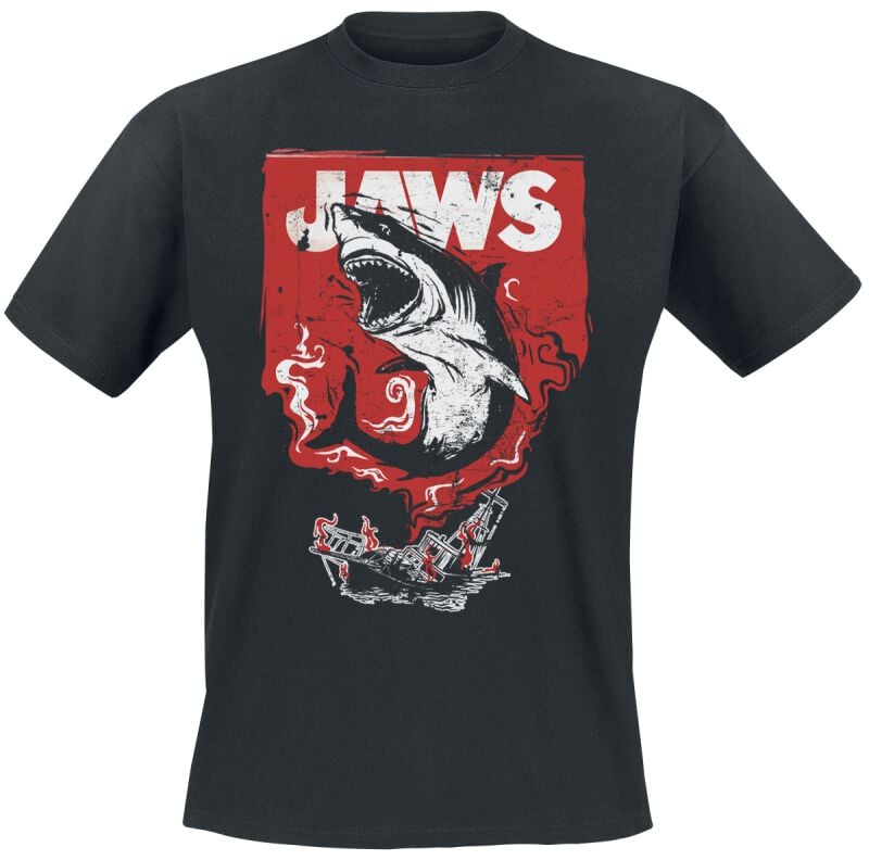 7333060706319 - Jaws - Shark Smoke T-Shirt schwarz in S