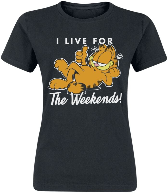 7333061396571 - Live for the Weekend T-Shirt schwarz in S