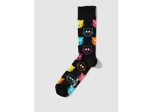 7333102533453 - Happy Socks Feinstrick-Socken schwarz mehrfarbig