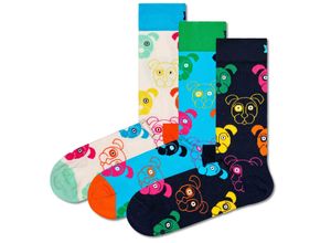 7333102533743 - 3er-Pack Mixed Dog Crew Socken-Geschenk-Set | 7333102533743