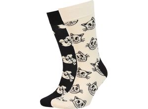 7333102584820 - HAPPY SOCKS Socken 2er-Pack Geschenkbox schwarz 36-40