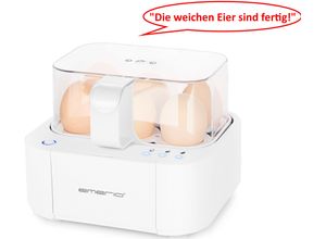 7333282008116 - Eierkocher EB-11556012 6 Eier 400 Watt Sprachausgabe weiß - Emerio 7333282008116 - Eierkocher EB-11556012 6 Eier 400 Watt Sprachausgabe weiß - Emerio