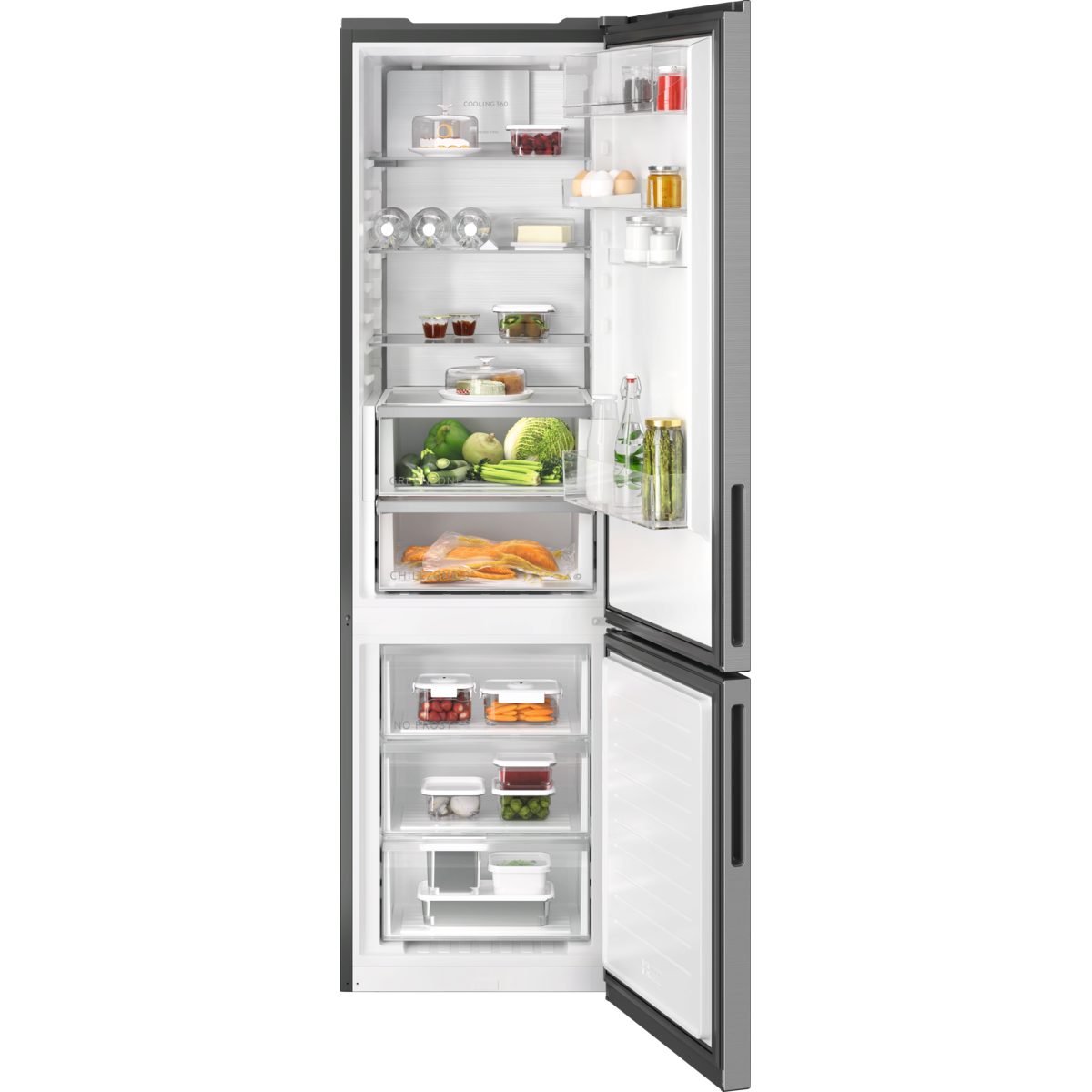 7333394034461 - 8000 Cooling 360°   Freistehende Kühl-Gefrierkombination   WiFi-Vernetzung   2020 mm   363 L   Null-Grad-Schublade   NoFrost ORC8M362BX