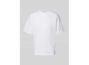 7333399936920 - T-Shirt mit geripptem Rundhalsausschnitt Modell LOGRA 7333399936920 - T-Shirt mit geripptem Rundhalsausschnitt Modell LOGRA
