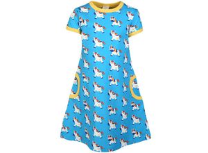 7333434026654 - Maxomorra - Kurzarmkleid TALES UNICORN in blau Gr92 98