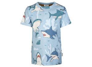 7333434061570 - Meyadey - T-Shirt SHARK REMARK in blau Gr86 92