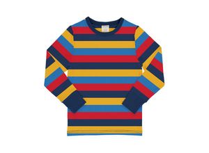 7333434090709 - Maxomorra - Langarmshirt STRIPES BLUE in bunt Gr98 104