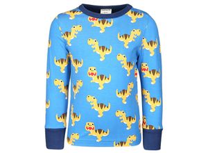 7333434102853 - Maxomorra - Langarmshirt DINO in blau Gr98 104