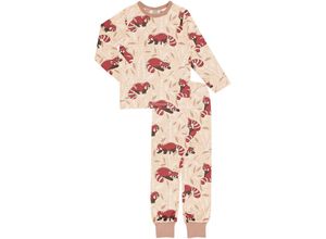 7333434108909 - Maxomorra - Schlafanzug RED RIDING PANDA lang in beige Gr98 104