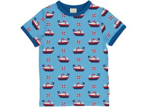 7333434120352 - Maxomorra - T-Shirt FIREBOAT in blau Gr98 104