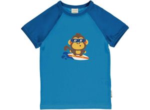 7333434121014 - Maxomorra - T-Shirt MONKEY in hellblau Gr110 116