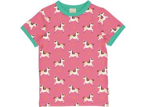 7333434121762 - Maxomorra - T-Shirt UNICORN in rot Gr110 116