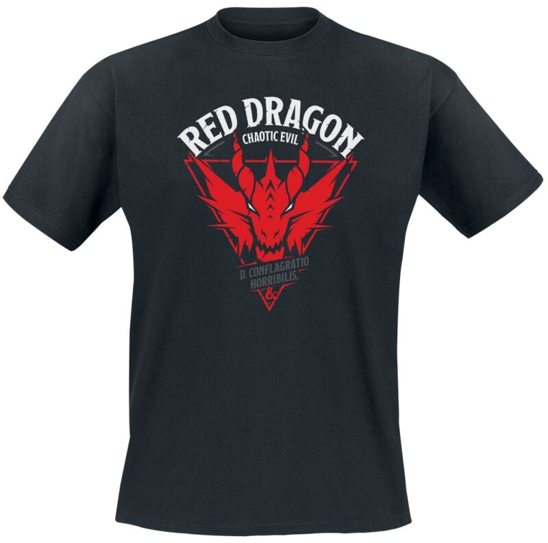 7333435053055 - Red Dragon - Chaotic Evil T-Shirt schwarz in XL