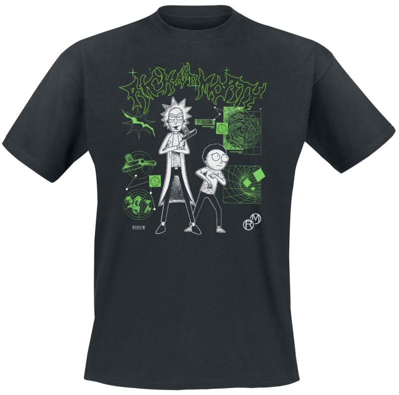 7333435148799 - Rick and Morty LAB T-Shirt schwarz in S