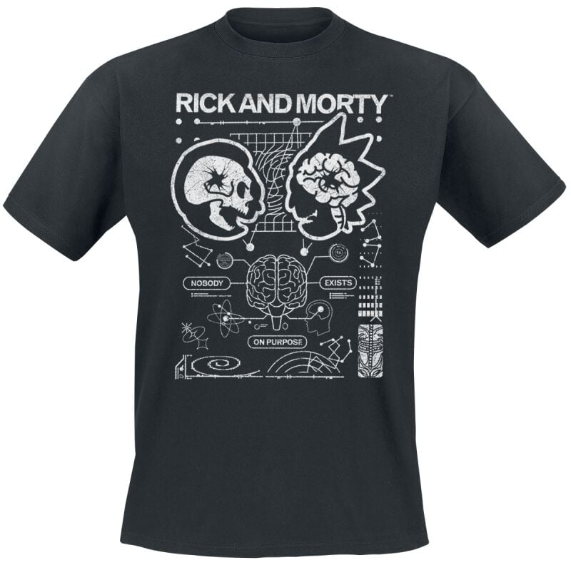 7333435149062 - Rick and Morty - Nobody Exists On Purpose T-Shirt schwarz in S