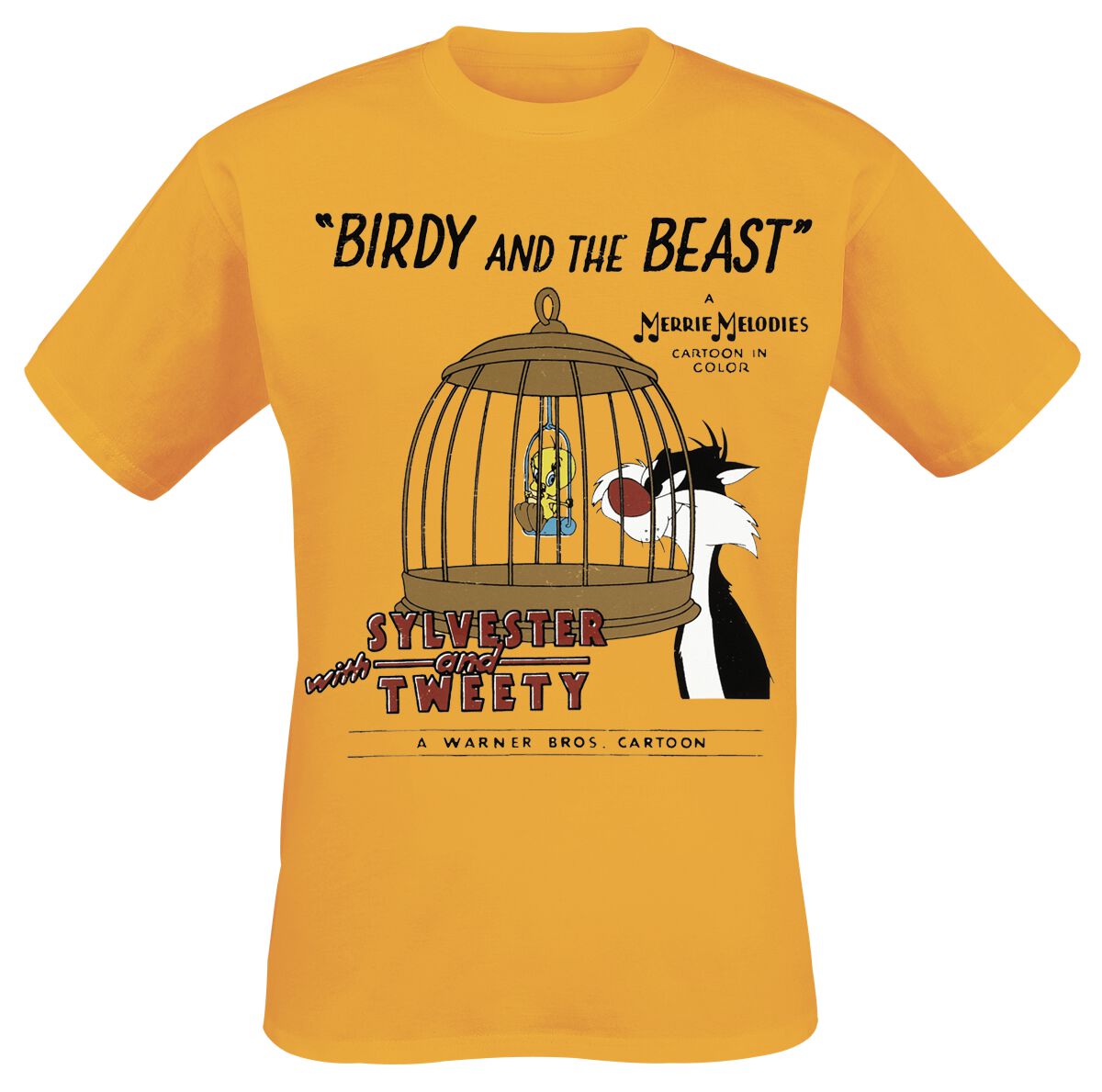 7333435156251 - Birdie And The Beast T-Shirt gelb in S