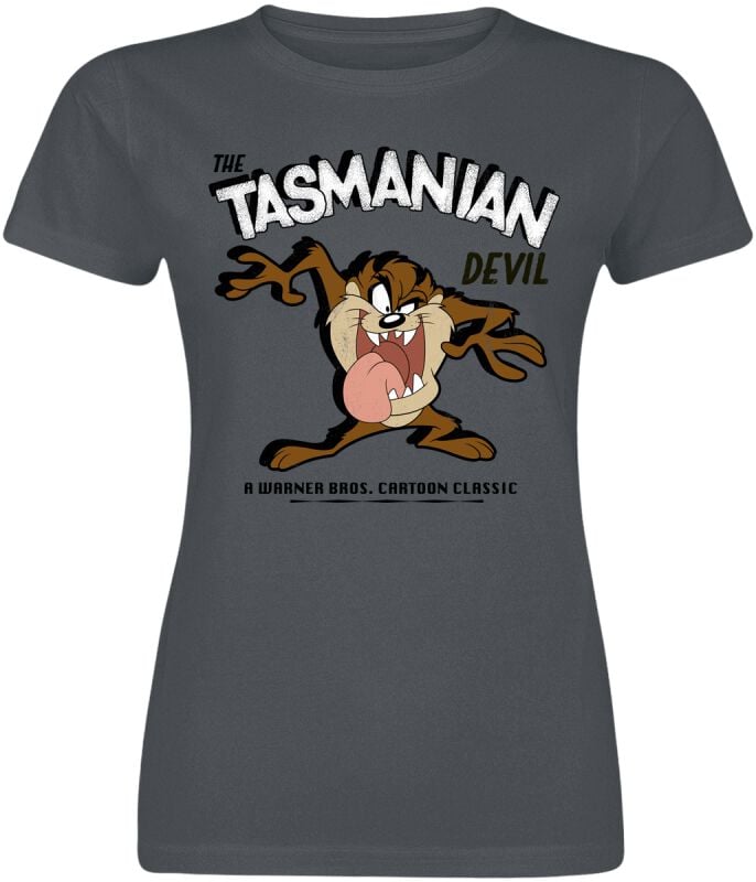 7333435157258 - The Tasmanian Devil T-Shirt dunkelgrau in M