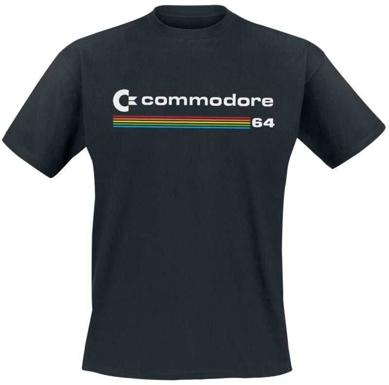7333435168872 - Commodore Logo T-Shirt T-Shirt schwarz in S