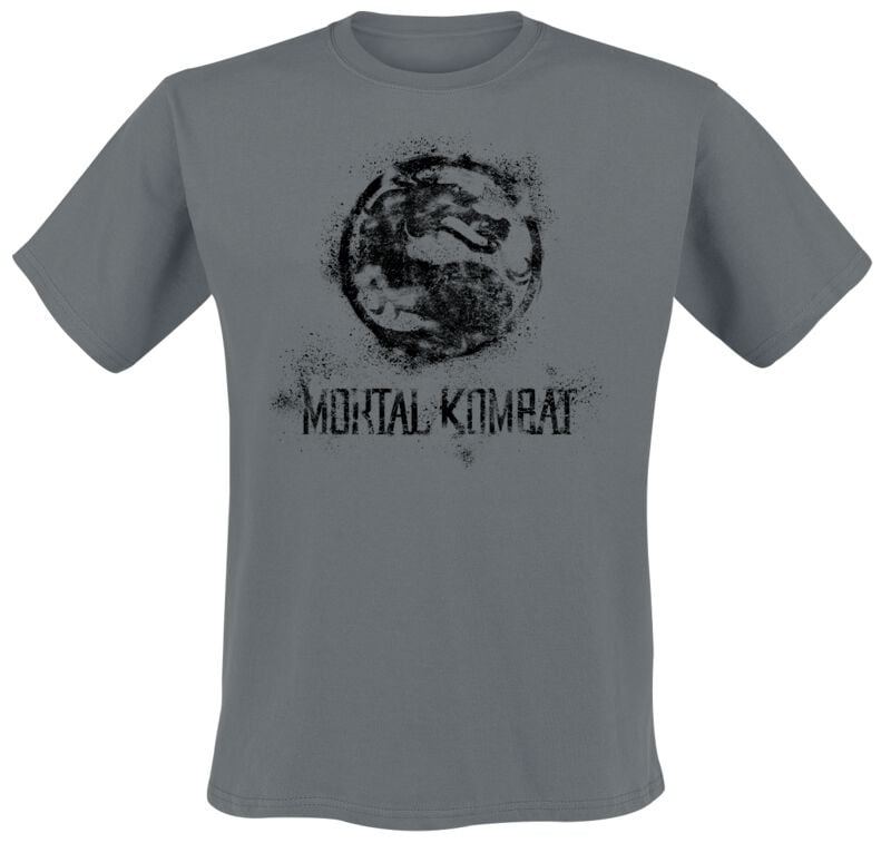 7333435169411 - Distressed Dragon T-Shirt dunkelgrau in XL