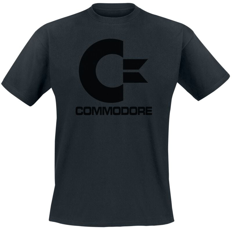 7333435170455 - Commodore Black Logo T-Shirt schwarz in M