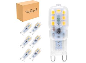 7333813236063 - Packung mit 12 G9 3 W LED-Lampen energiesparendes Äquivalent 30 W 3000 K Halogen- Glühlampe LAVENTE