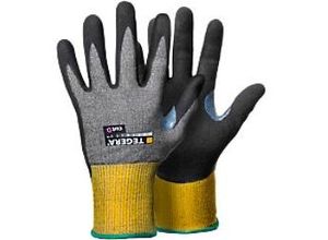 7340118319667 - Tegera Nitril-Handschuhe 8807-7 Technologie Elastan Glasfasergewinde HPPE Nitrilschaum Nylon PU (Polypropylen) auf Wasserbasis Spandex Größe 7 Grau Gelb 6 Stück