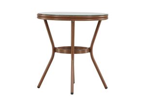 7340220811677 - Loures Cafetisch Ø70 braun