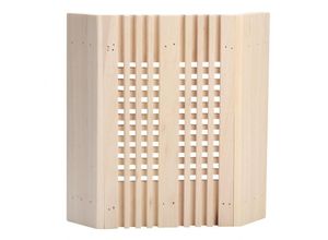 7346646063706 - Ejlife - Wandisy Sauna Lampenschirm Quadrat Holz Lampenschirm Saunazubehör Saunalampe Saunaleuchte Abdeckung Saunalampenabdeckung Sauna Beleuchtung