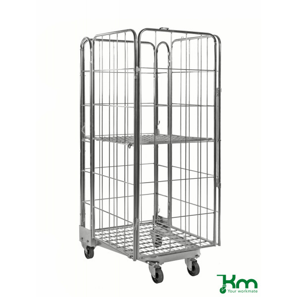 7350050356354 - Rollcontainer KM2000-4 Stapelbarer Rollcontainer 720x850x1740mm (BxLxH) bis 400kg belastbar 2 Bockrollen 2 Lenkrollen verz 7350050356354 - Rollcontainer KM2000-4 Stapelbarer Rollcontainer 720x850x1740mm (BxLxH) bis 400kg belastbar 2 Bockrollen 2 Lenkrollen verz