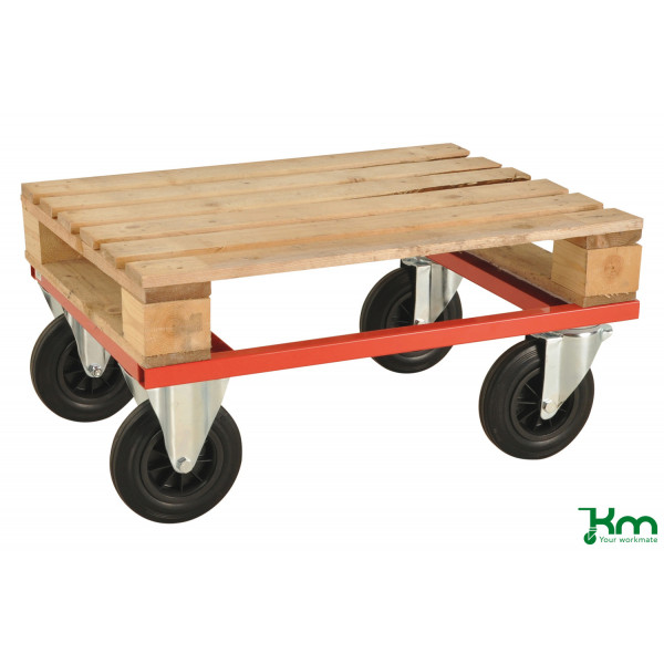 7350050357979 - Palettenwagen KM217-HB Palettenwagen niedrig 600x800x270mm (BxLxH) bis 800kg belastbar 2 Bockrollen 2 Lenkrollen mit Bremse 7350050357979 - Palettenwagen KM217-HB Palettenwagen niedrig 600x800x270mm (BxLxH) bis 800kg belastbar 2 Bockrollen 2 Lenkrollen mit Bremse