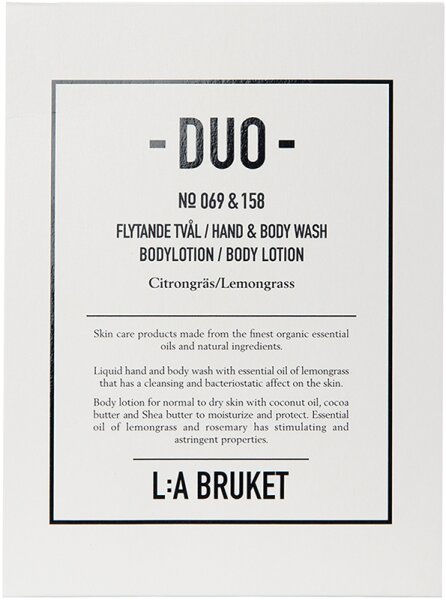 7350053236325 - No 209 Duo-kit Liquid Soap Body Lotion Lemongrass 190 ml