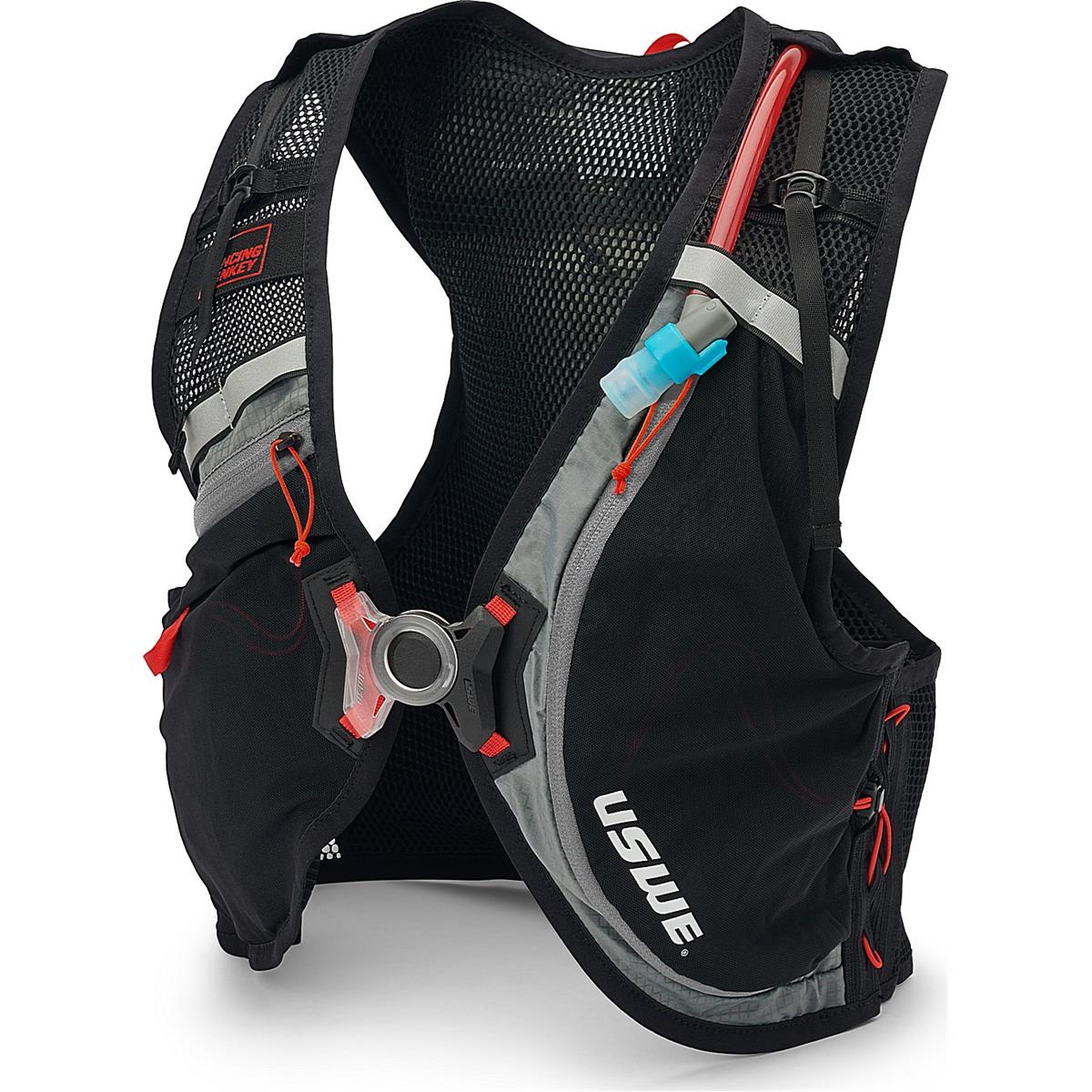 7350069254856 - USWE RUSH 8 Hydration Weste Schwarz - Größe M 8 Liter für MTB und Gravel